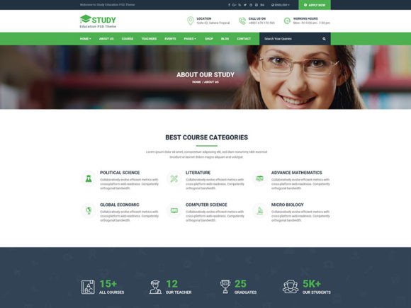 02 About Our Education: A Modern Web Solution