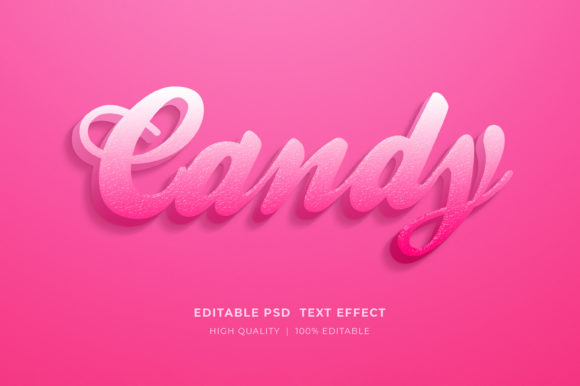 Candy Editable Text Style Effect Mockup: Elevating Digital Design with Sweet Aesthetics