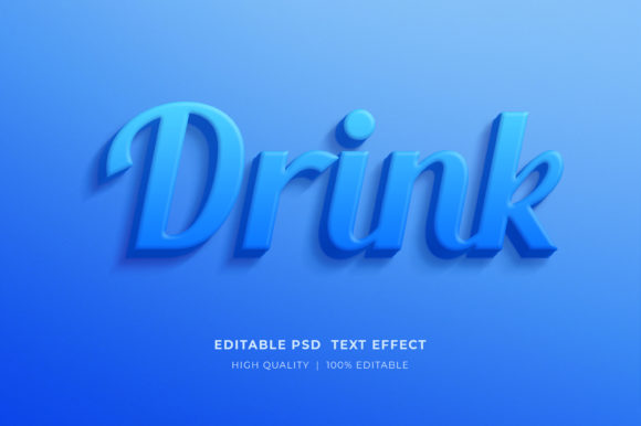 Drink Editable Text Effect Mockup Guide