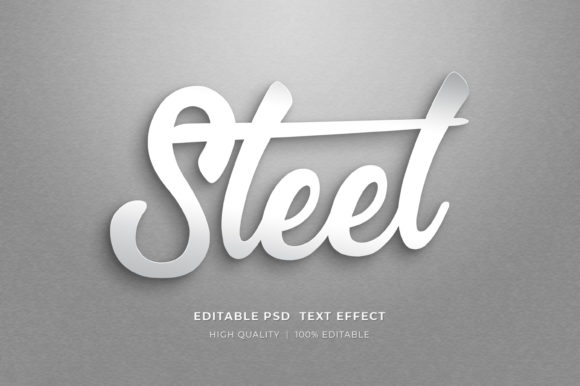 Elevate Your Brand Identity with the Steel 3D Text Effect PSD Mockup