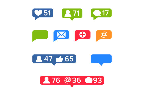 Enhancing UI Design with the Notifications Icons Template Vector