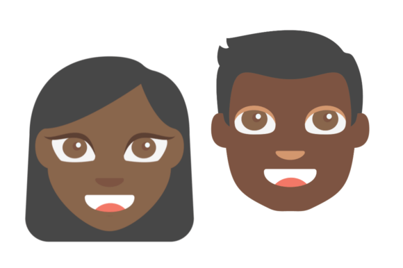 Evaluating Emoji Dark Toned Skin Male Female Assets for Digital Design