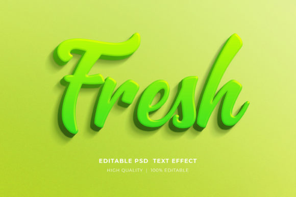 Fresh Editable Text Effect Mockup Guide