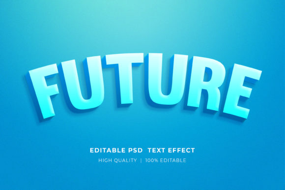 Future Editable Text Style Effect: Elevate Your Design Workflow with 3D Mockups