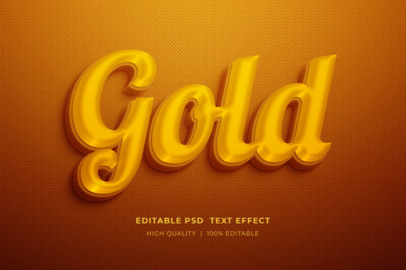 Gold Editable Text Style Effect Guide