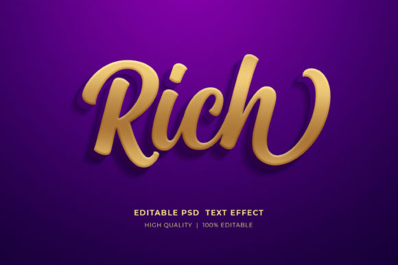 Rich Editable Text Effect Mockup Guide