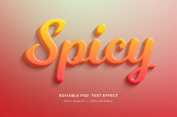 Spicy Editable Text Style Effect